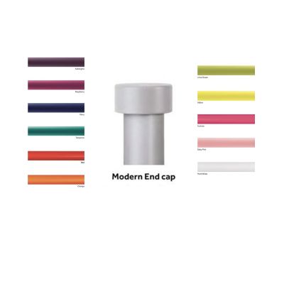 Pole with Modern End Cap Finials