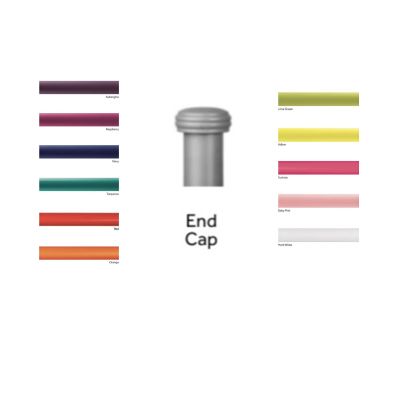 Pole with End Cap Finials