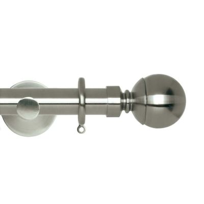Neo Stainless Steel Effect Ball Metal Pole