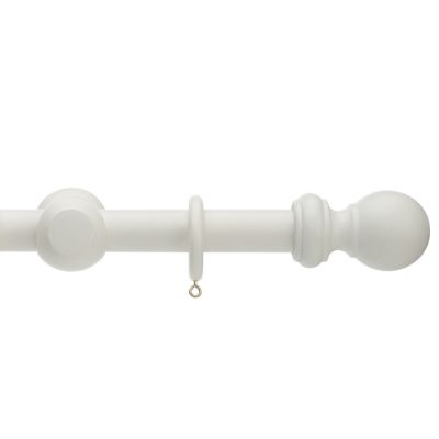 Honister Linen White Wood Pole Set