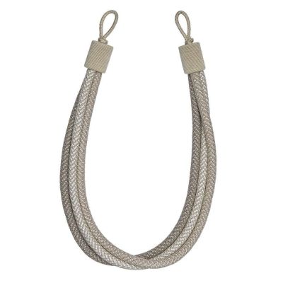 OPULENT ROPE TIEBACK BISQUE