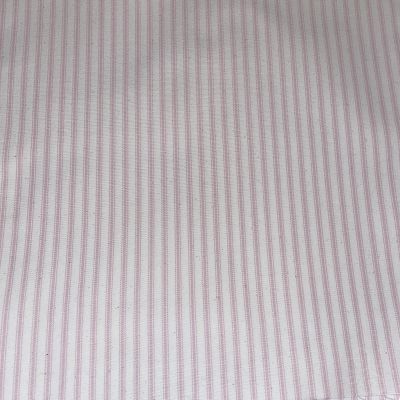 Pink pencil stripe fabric remnant