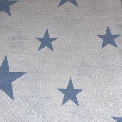 Blue and white stars fabric remnant