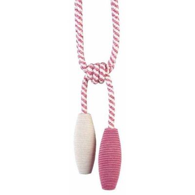 Jazz Pink/Cream double skittle tieback