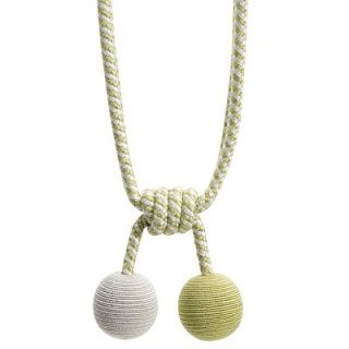 Jazz Lime/Cream double ball tieback