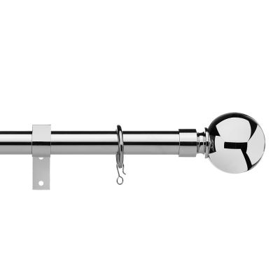 Universal Chrome Pole with Ball finials