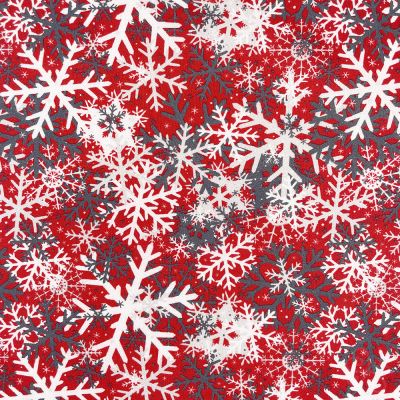 Camo Snowflake Red