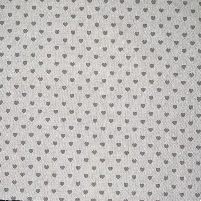 Linen Hearts Grey