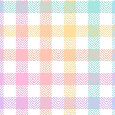 Digital Cotton Tartan White
