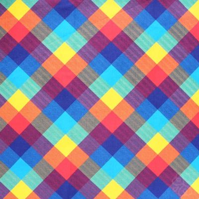 Digital Cotton Tartan Multi