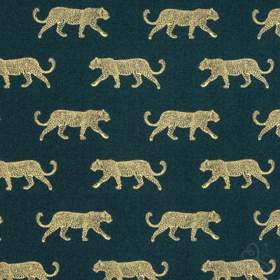 Leopard Panama Teal